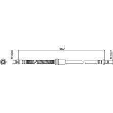 Metzger | Bremsschlauch | 4111483