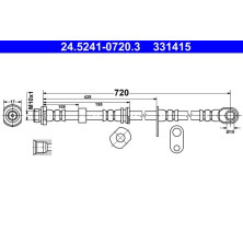 ATE | Bremsschlauch | 24.5241-0720.3