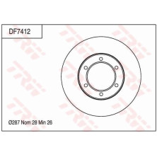 TRW | Bremsscheibe | DF7412