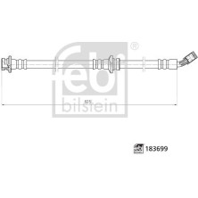 febi bilstein | Bremsschlauch | 183699