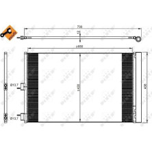 NRF | Kondensator, Klimaanlage | 350206