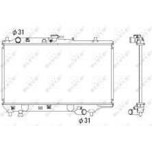NRF | Kühler, Motorkühlung | 53322