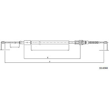 Metzger | Seilzug, Feststellbremse | 10.6044