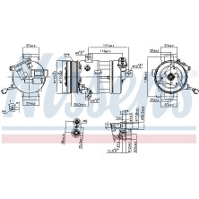 Nissens | Kompressor, Klimaanlage | 890667