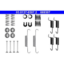 ATE | Zubehörsatz, Feststellbremsbacken | 03.0137-9307.2 ATE | Zubehörsatz, Feststellbremsbacken | 03.0137-9307.2