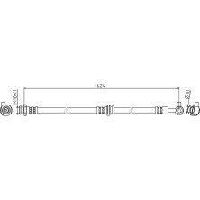 Metzger | Bremsschlauch | 4111834