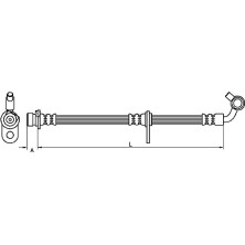 Metzger | Bremsschlauch | 4111079