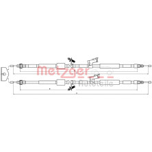 Metzger | Seilzug, Feststellbremse | 10.5452