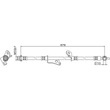 Metzger | Bremsschlauch | 4111887