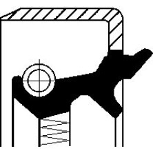 Corteco | Wellendichtring, Differential | 19017586B