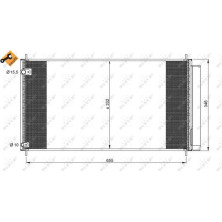 NRF | Kondensator, Klimaanlage | 35838