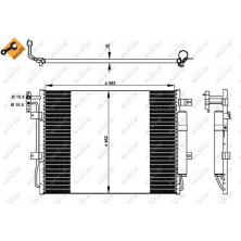 NRF | Kondensator, Klimaanlage | mit Trockner | 350330