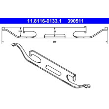 ATE | Feder, Bremssattel | 11.8116-0133.1