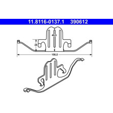 ATE | Feder, Bremssattel | 11.8116-0137.1