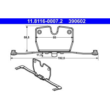 ATE | Feder, Bremssattel | 11.8116-0007.2