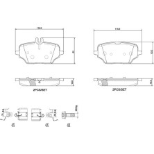 Brembo | Bremsbelagsatz, Scheibenbremse | P 50 162