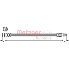 Metzger | Bremsschlauch | 4111214