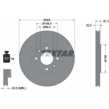 Textar | Bremsscheibe | 92059600