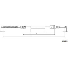 Metzger | Seilzug, Feststellbremse | 10.6202