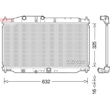 Denso | Kühler, Motorkühlung | DRM40043