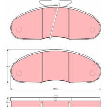TRW | Bremsbelagsatz, Scheibenbremse | GDB827