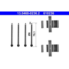 ATE | Zubehörsatz, Scheibenbremsbelag | 13.0460-0236.2
