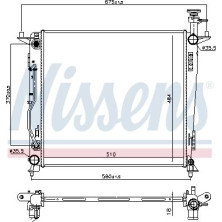 Nissens | Kühler, Motorkühlung | 606428