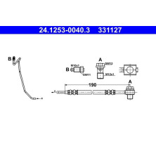 ATE | Bremsschlauch | 24.1253-0040.3