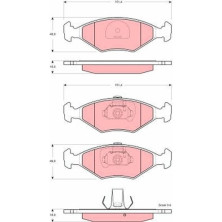 TRW | Bremsbelagsatz, Scheibenbremse | GDB1533