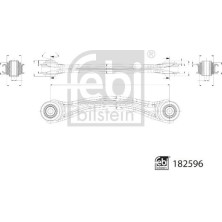 febi bilstein | Lenker, Radaufhängung | 182596