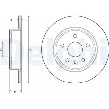 Delphi | Bremsscheibe | BG4761C