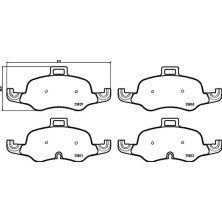 Brembo | Bremsbelagsatz, Scheibenbremse | P 85 160