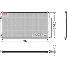 Denso | Kondensator, Klimaanlage | DCN40025