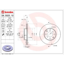 Brembo | Bremsscheibe | 09.5023.10