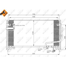 NRF | Kondensator, Klimaanlage | ohne Entfeuchter | 35650
