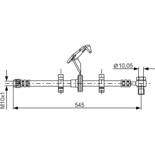 BOSCH | Bremsschlauch | 1 987 481 078