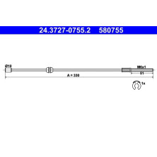 ATE | Seilzug, Feststellbremse | 24.3727-0755.2