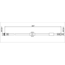 Metzger | Bremsschlauch | 4111792