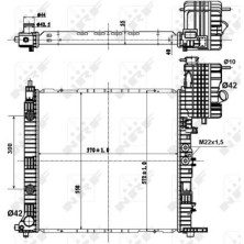 NRF | Kühler, Motorkühlung | 50581