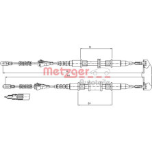 Metzger | Seilzug, Feststellbremse | 11.5854