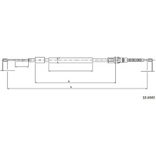 Metzger | Seilzug, Feststellbremse | 10.6043