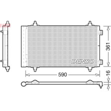 Denso | Kondensator, Klimaanlage | DCN21018