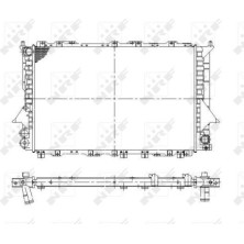 NRF | Kühler, Motorkühlung | 58870