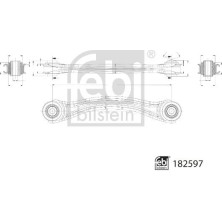 febi bilstein | Lenker, Radaufhängung | 182597
