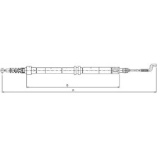 Textar | Seilzug, Feststellbremse | 44004400