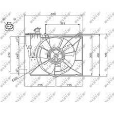 NRF | Lüfter, Motorkühlung | 47746