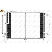 NRF | Kondensator, Klimaanlage | 350059