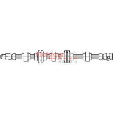 Metzger | Bremsschlauch | 4118438