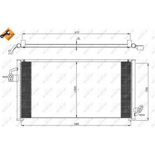 NRF | Kondensator, Klimaanlage | ohne Entfeuchter | 35523
