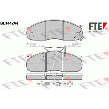 FTE | Bremsbelagsatz, Scheibenbremse | 9011031